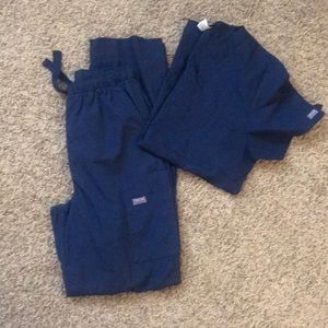 MENS NAVY BLUE CHEROKEE SCRUB SET